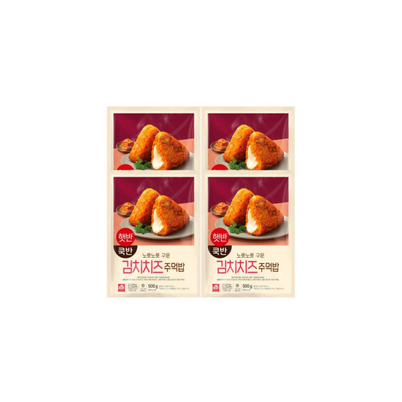 주먹밥 김치치즈 500g 4개 